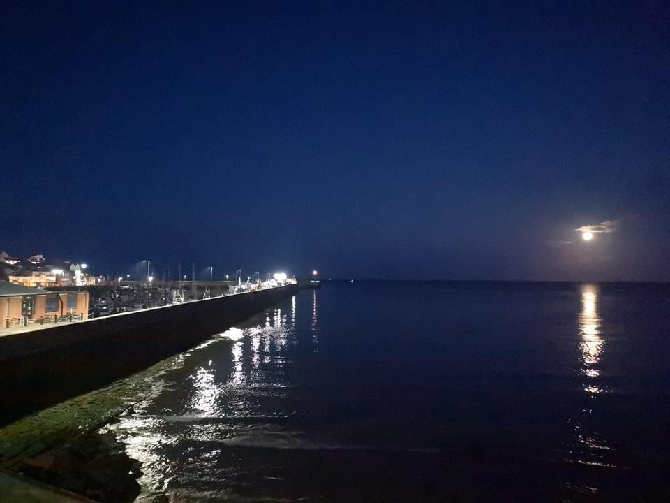 Stunning images of the rare blue moon in the Bridlington area