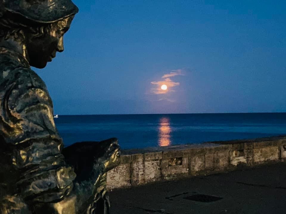 Stunning images of the rare blue moon in the Bridlington area