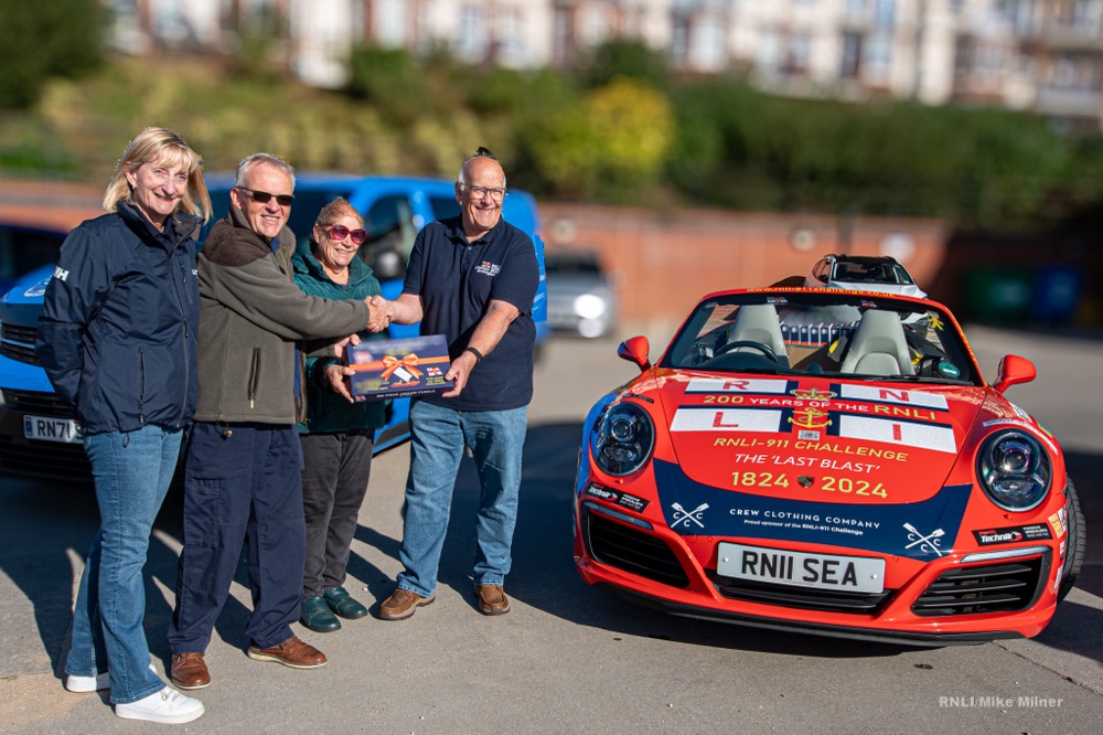 Bridlington RNLI welcomes the Porsche 911 challenge