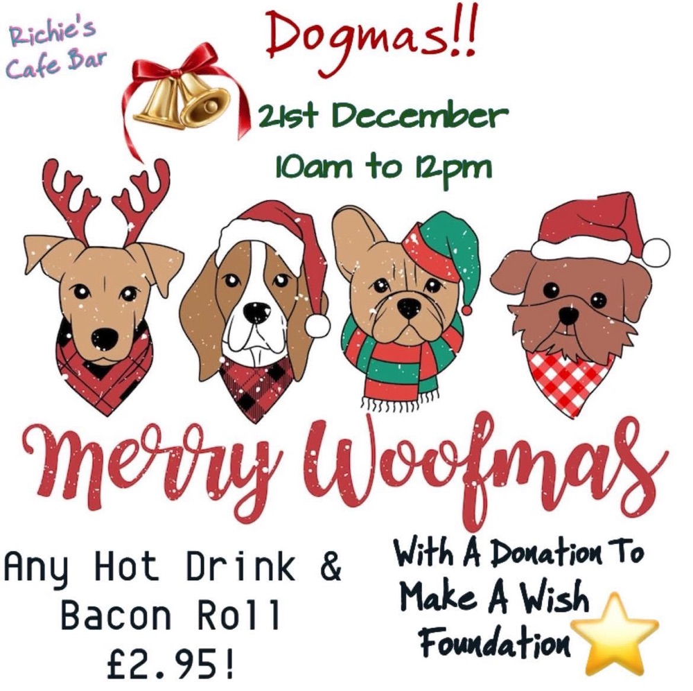 Party for pooches… Dogmas Christmas party at Richie’s Cafe in Bridlington