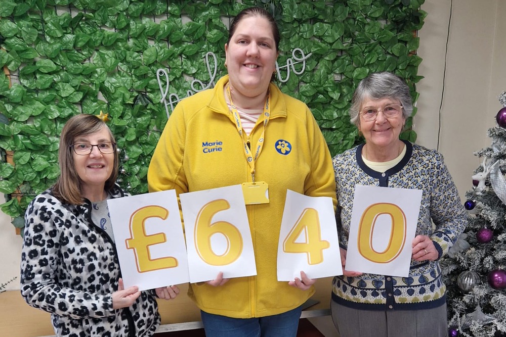 Kath’s book raises funds for Marie Curie