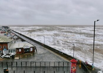 Storm Chandra batters Bridlington and the East Yorkshire coast