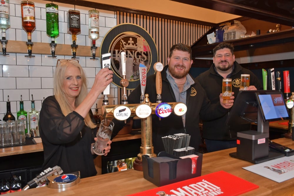 Cheers: Kings Arms in Bridlington Town centre fully open and ready for the festive season