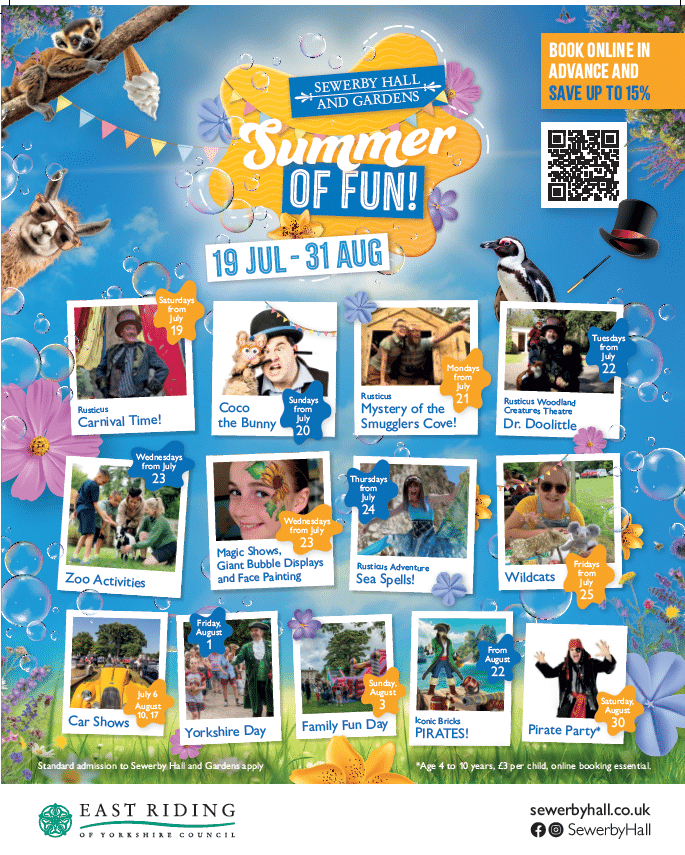 Celebrate Yorkshire Day at Sewerby Hall & Gardens