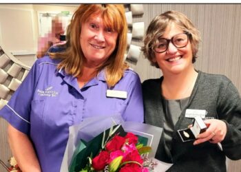 25 years long service award for Bridlington Laundry Assistant Sally