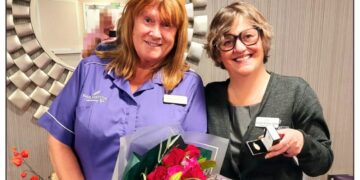25 years long service award for Bridlington Laundry Assistant Sally