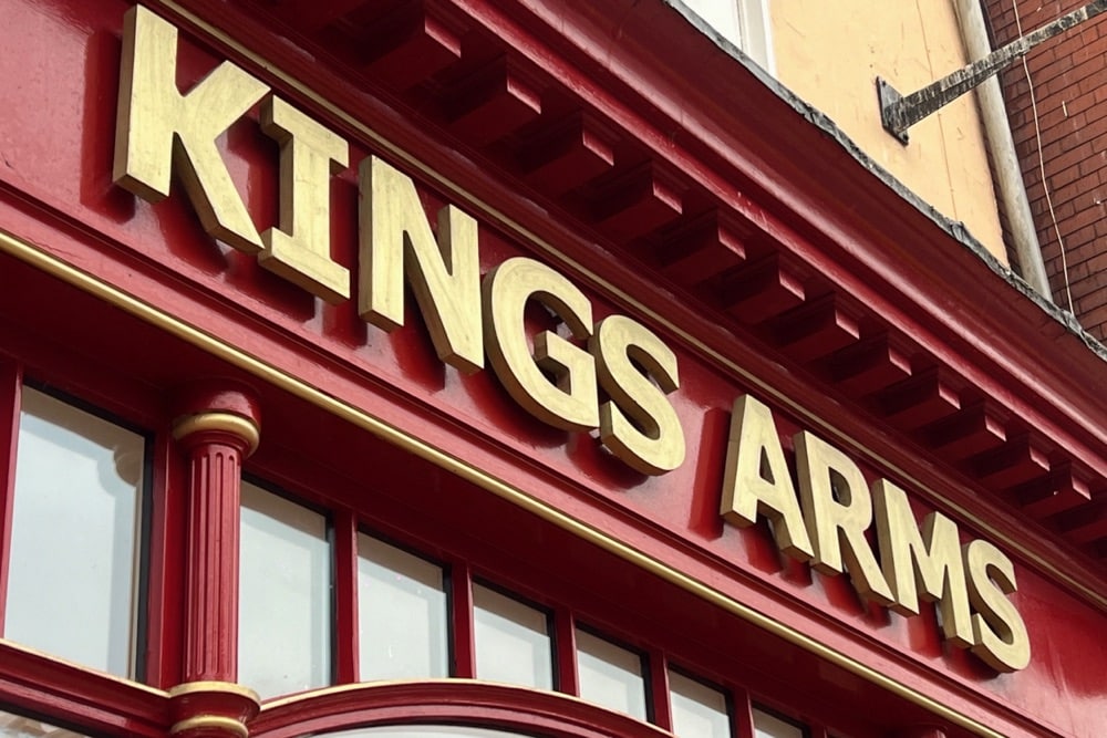 Cheers: Kings Arms in Bridlington Town centre fully open and ready for the festive season