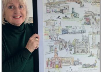 Artist unveils new work celebrating Bridlington landmarks