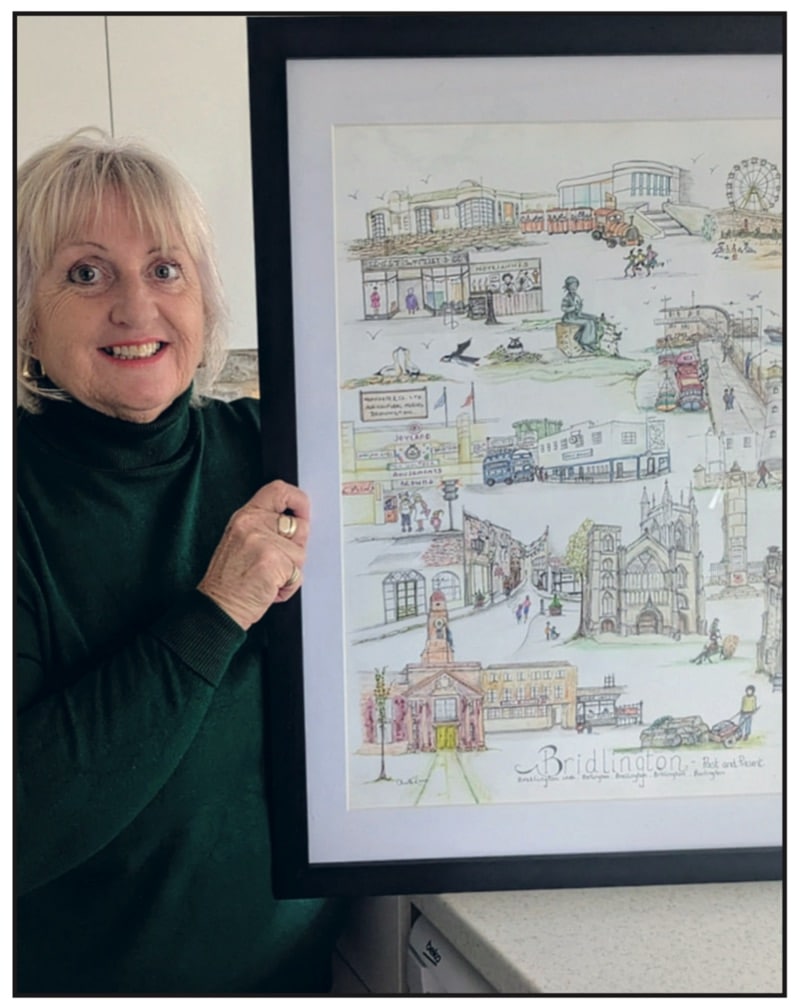 Artist unveils new work celebrating Bridlington landmarks