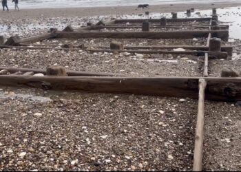 Bridlington history exposed as recent storms strip sand from the beach