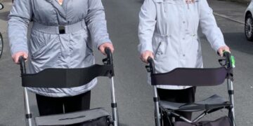 Incredible and inspirational Bridlington pensioners walk 2,000 miles between them during the lockdown...
