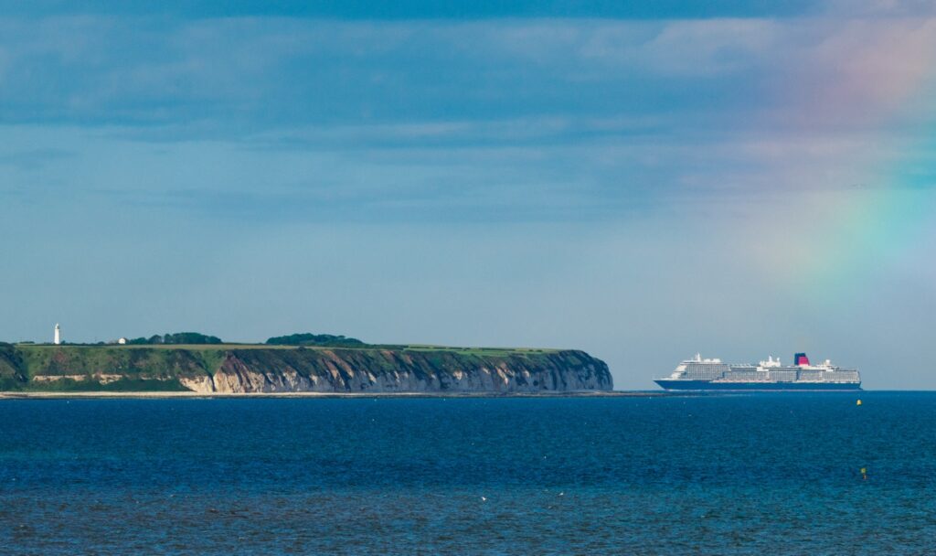 Spectacular sighting as Cunard’s luxury liner Queen Anne passes Bridlington Bay