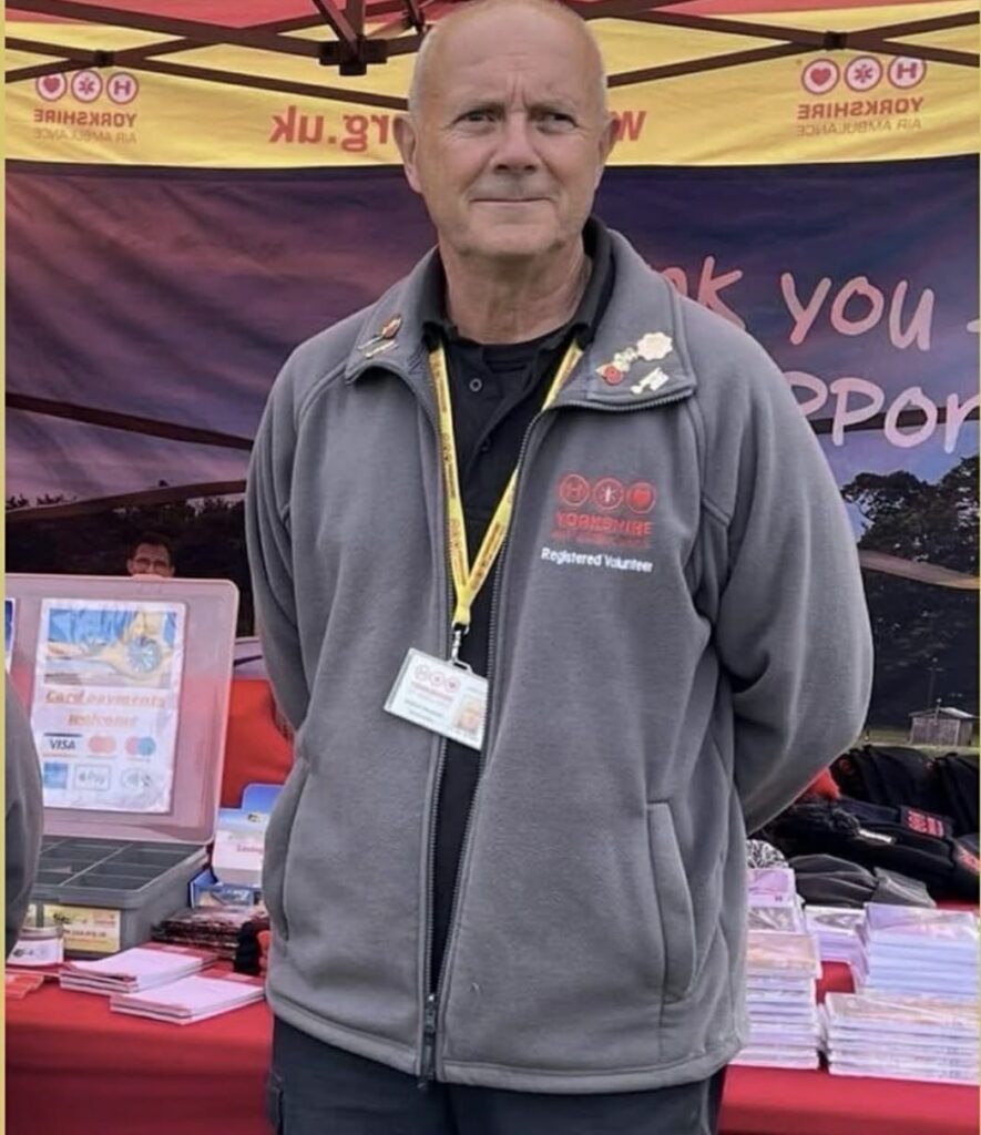 Bridlington fundraiser Andy completes Wing Walk for Yorkshire Air Ambulance