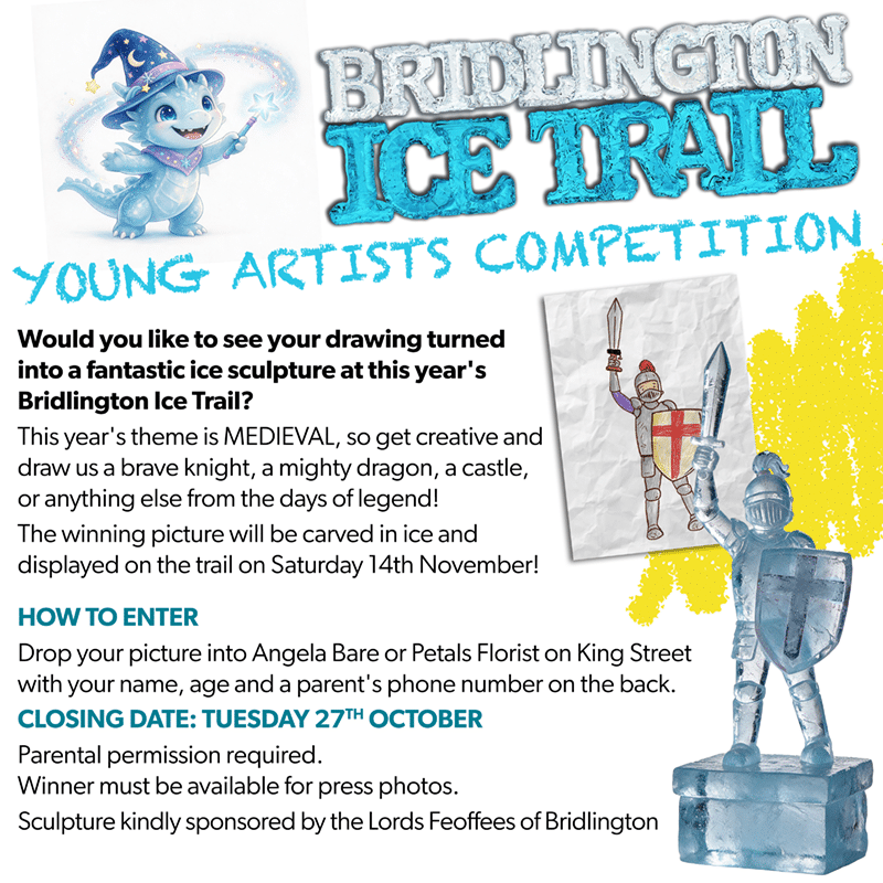 Young artists invited to design Bridlington Ice Trail sculpture