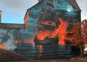 Battle of Flamborough Head mural officially unveiled