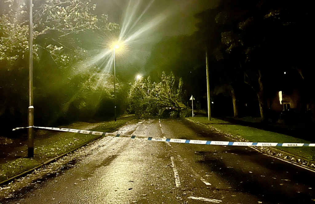 Storm Boelo causes disruption in Bridlington