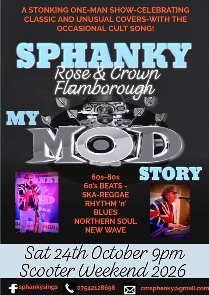 Mod classics in Flamborough for scooter weekend